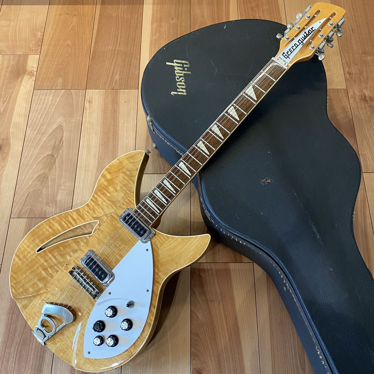 Greco グレコ RG-120 & Gibson アコギ ハードケース おまけ( Rickenbacker 360 12 Model) 12弦 1994年製 日本製 リッケンバッカーモデル_画像1