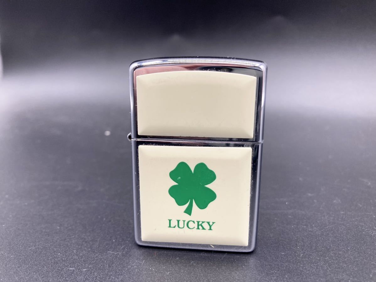 1円〜　ジッポ　ZIPPO zippo クローバー　LUCKY 2000 2000年　ライター　オイルライター　 ラッキー　四葉　四つ葉　喫煙具 喫煙グッズ _画像1