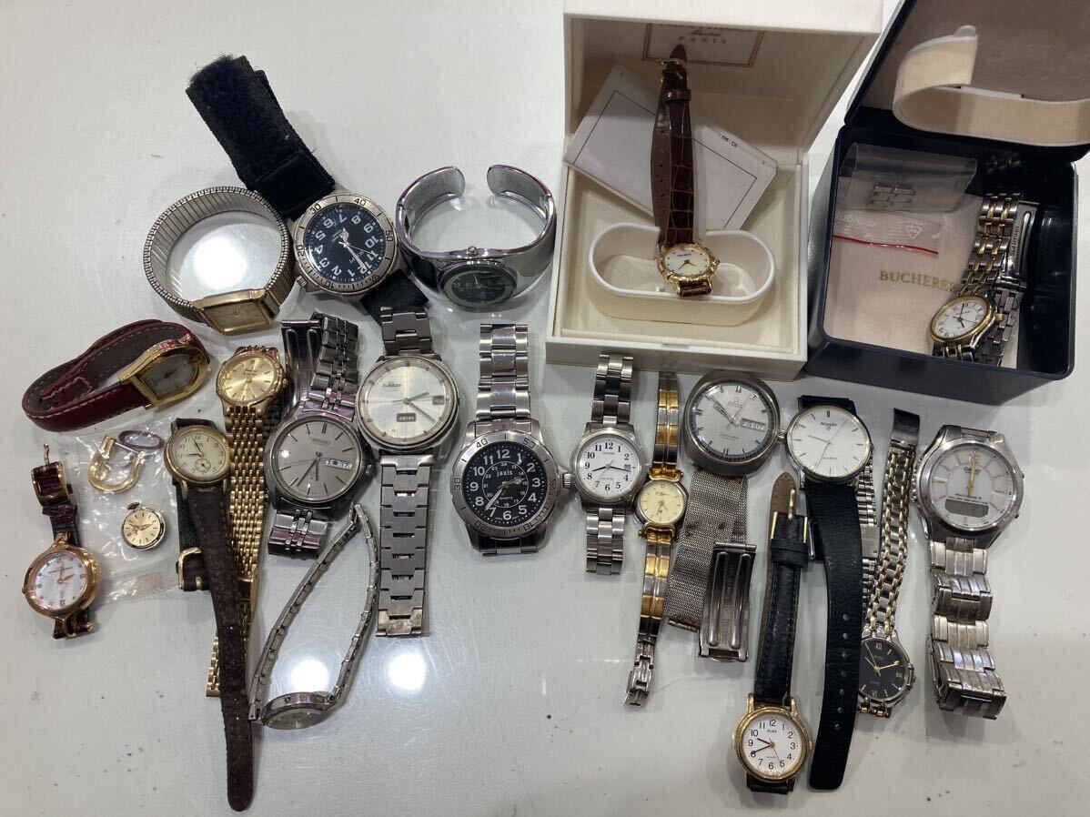 パ）腕時計おまとめ ニナリッチ ブッフェラー CITIZEN SEIKO アルバ 等 ジャンク品 大量 おまとめ 腕時計 の画像1