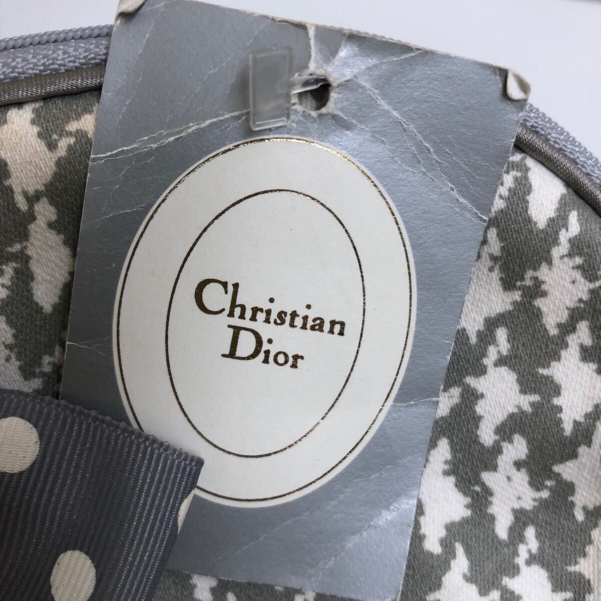 i) Dior Dior pouch Christian Dior ribbon pretty lady's pouch 