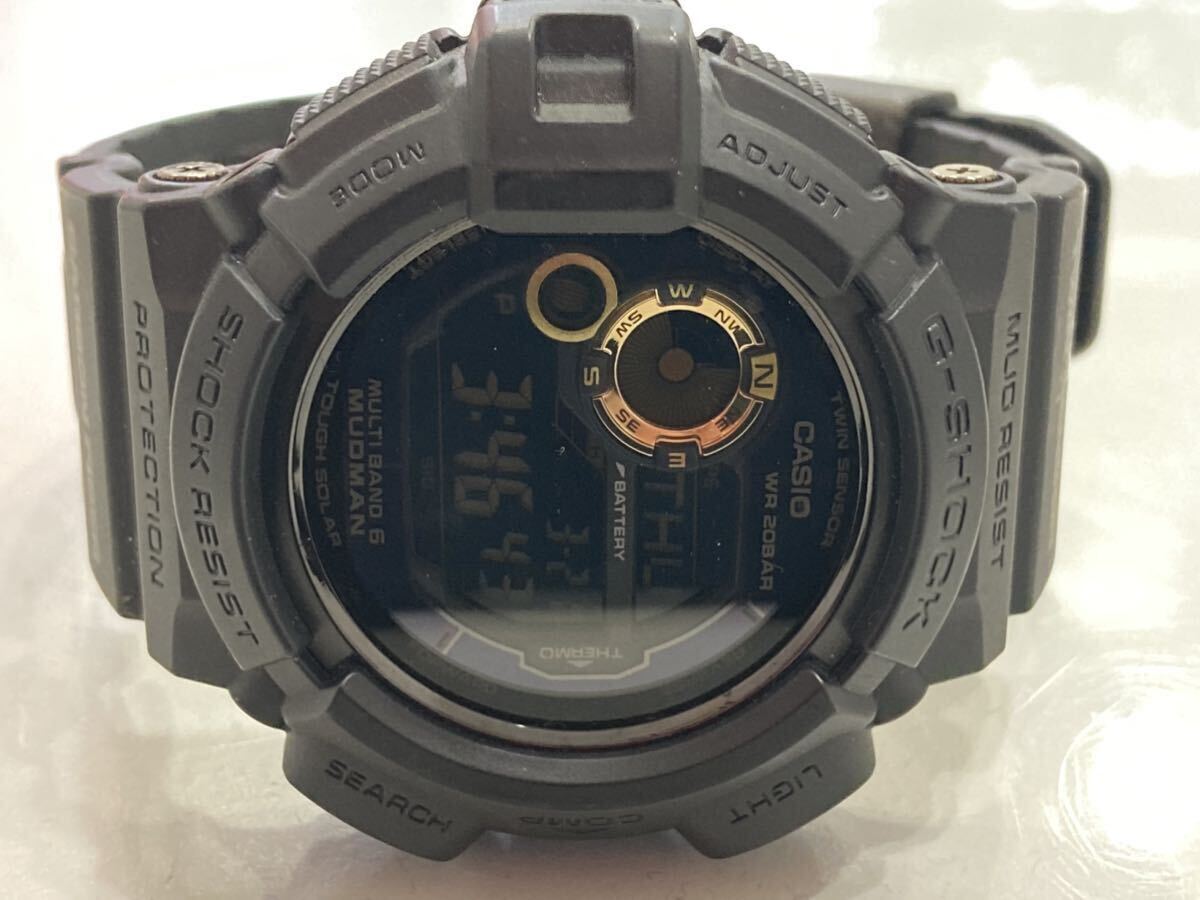 パ） CASIO カシオ 腕時計 マッドマン G-SHOCK MUDMAN 稼働 現状品 GW-9300GB メンズ Gショック の画像1
