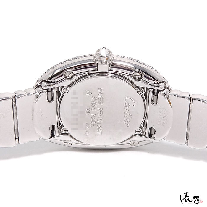 [ Cartier ] Baignoire diamond breath превосходный товар K18WG полный diamond женские наручные часы Cartier. магазин 
