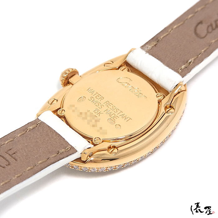 [ Cartier ] Baignoire бриллиантовая оправа K18YG превосходный товар женский часы Cartier Baignoire. магазин 