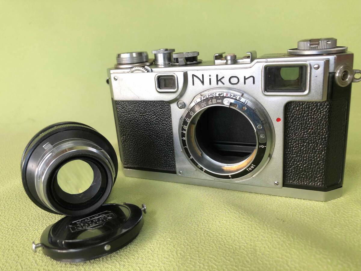 ニコンレンジファインダー フィルムカメラ S2後期型 5cm 1,4付き きれいです_画像8