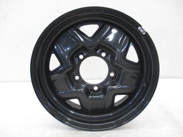 即決あり 1本のみ出品 JIMNY ジムニー JB64W 純正 スチールホイール ブラック 16 × 5.5J PCD 139.7 5H (B038635)の画像1