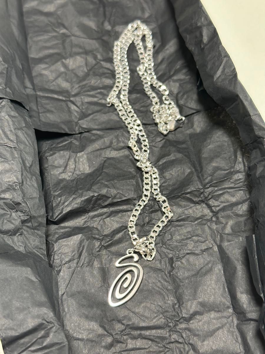 Stussy Spring 24 Jewelry Swirly S Chain Necklace Sterling Stussy Spring 24 Jewelry Swirly S Chain Necklace Sterling