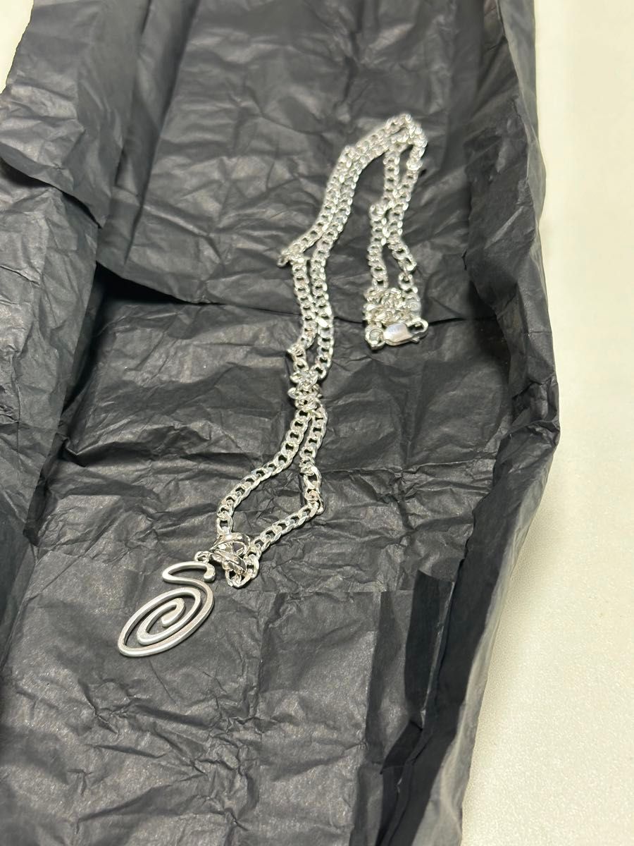 Stussy Spring 24 Jewelry Swirly S Chain Necklace Sterling Stussy Spring 24 Jewelry Swirly S Chain Necklace Sterling