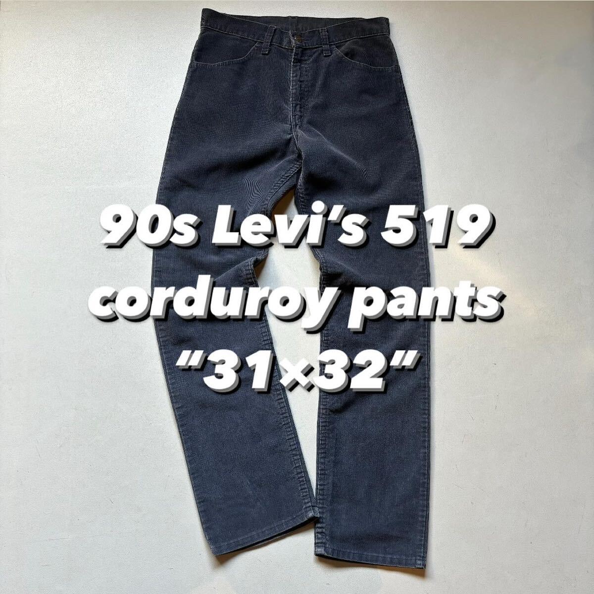 90s Levi’s 519 corduroy pants “31×32” 90年代 リーバイス519 コーデュロイパンツ_画像1