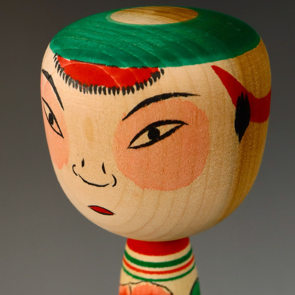 J37. kokeshi . рисовое поле добродетель следующий ... высота 20.6. степени Исэ город kokeshi .55 anniversary commemoration чай ..