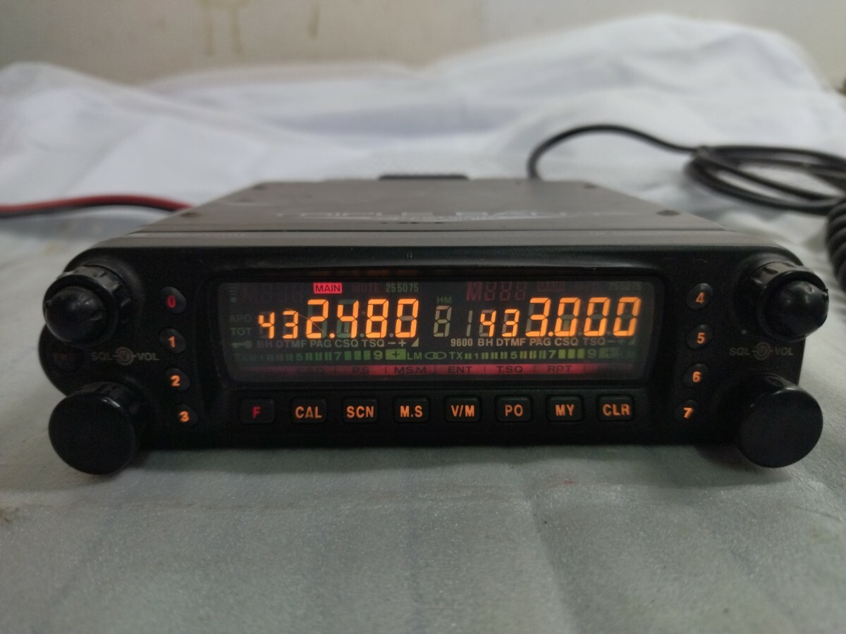 STANDARD C5900D FM トランシーバー アマチュア 無線 無線機 スタンダード CMP884 ハンドマイク 通電確認済み_画像4