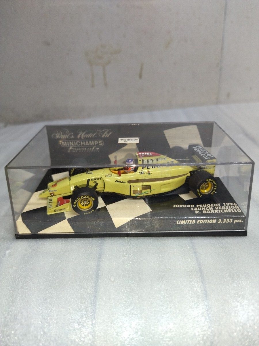 ミニチャンプス 1/43 ジョーダン プジョー 1996 LAUNCH VERSION R.バリチェロ JORDAN PEUGEOT_画像2