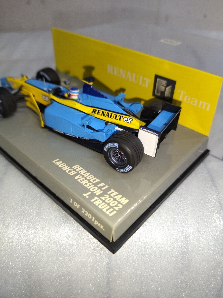 ミニチャンプス 1/43 ルノー F1 チーム LAUNCH VERSION 2002 J.TRULLI トゥルーリ _画像9