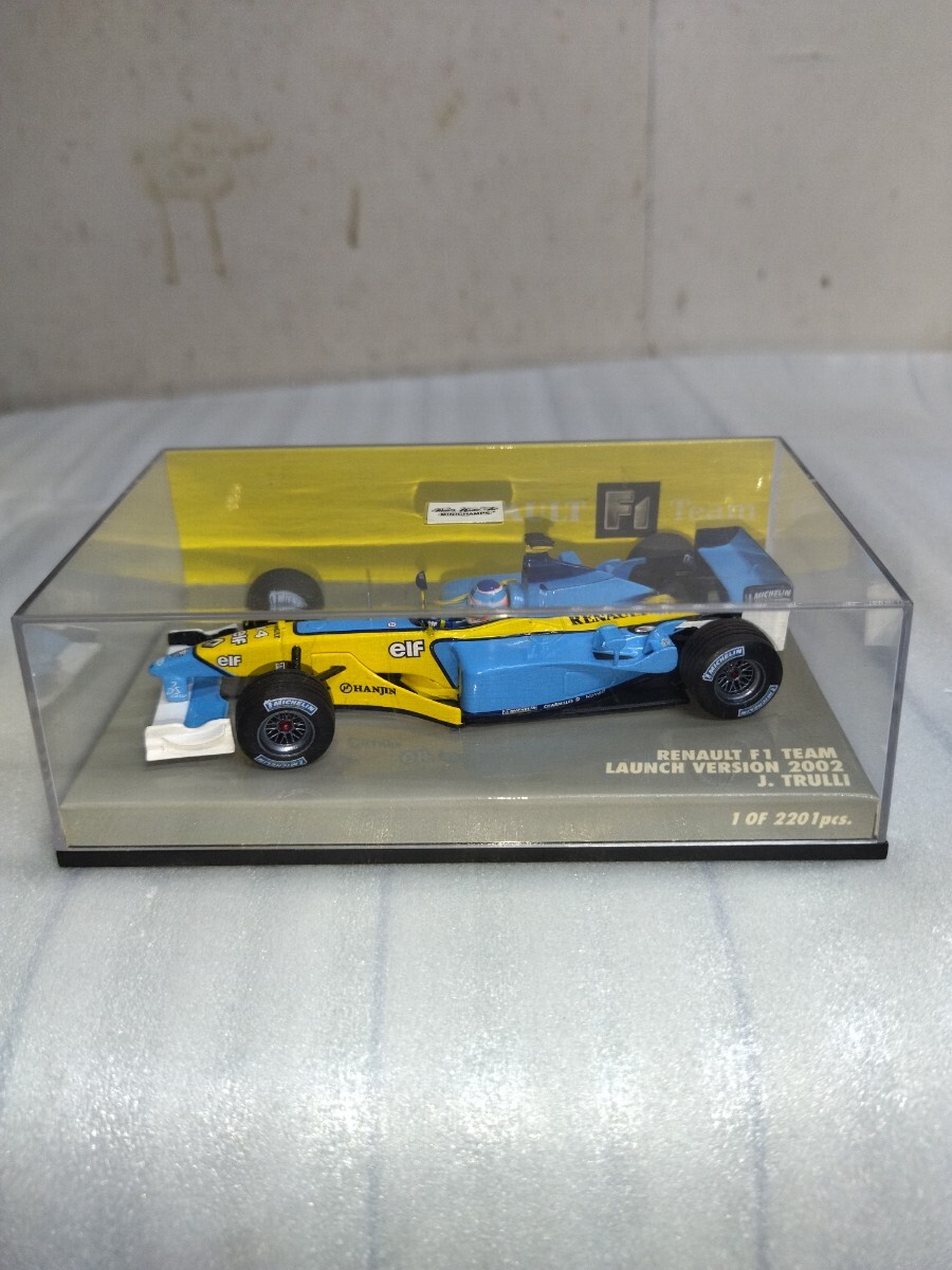 ミニチャンプス 1/43 ルノー F1 チーム LAUNCH VERSION 2002 J.TRULLI トゥルーリ _画像2