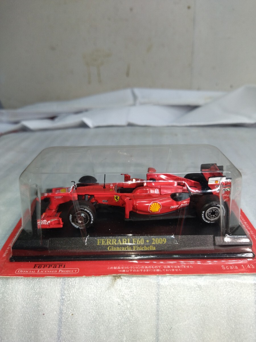 未開封 アシェット 公式フェラーリF1コレクション Ferrari F60 2009 Giancarlo Fisichella 1/43 ミニカー フィジケラ 模型のみの画像1