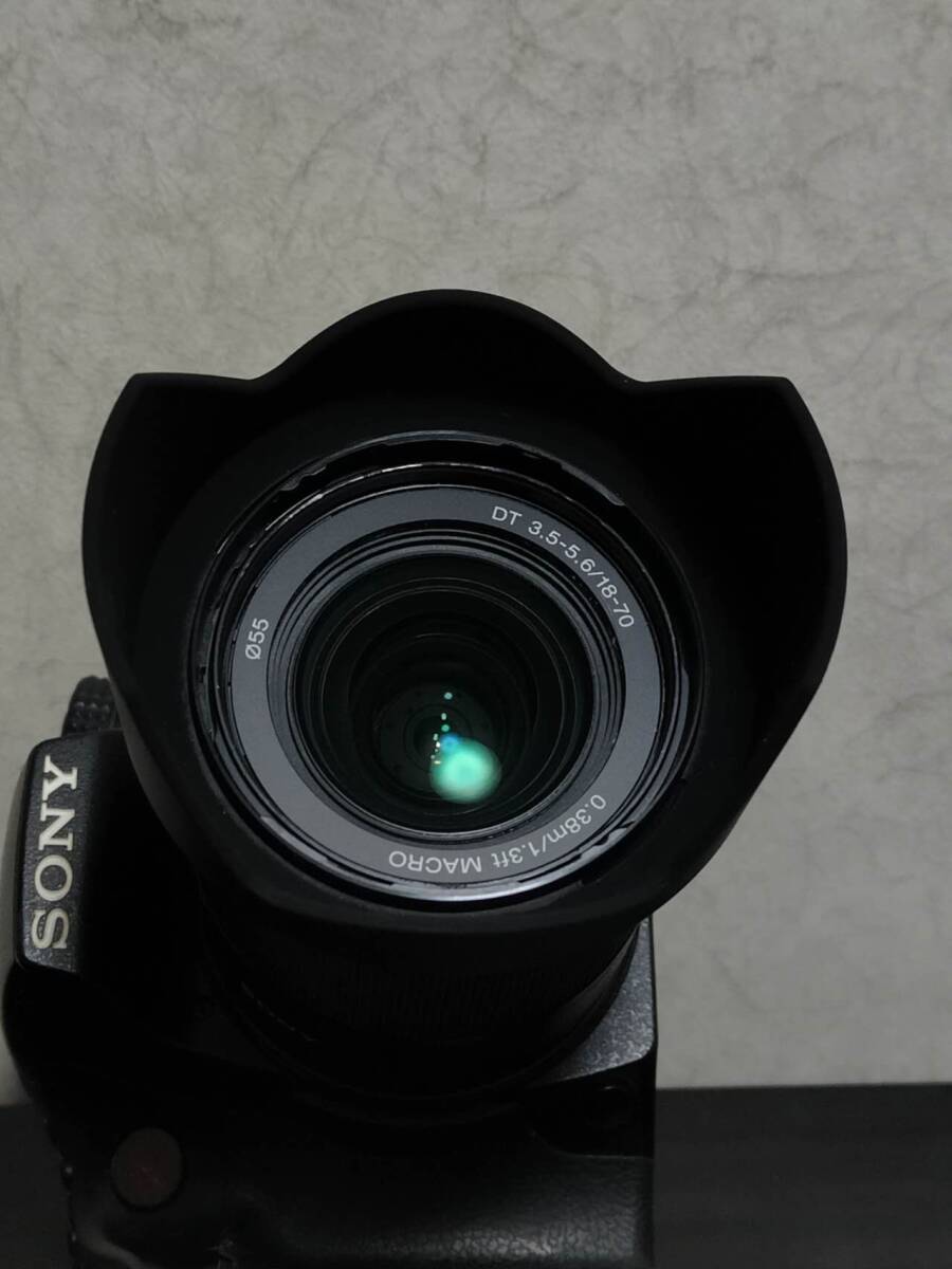 ◆ SONY ソニー α77 SONY 18-70mm レンズ付き SLT-A77V ◆ 2430万画素 デジタル一眼 動作品_画像3