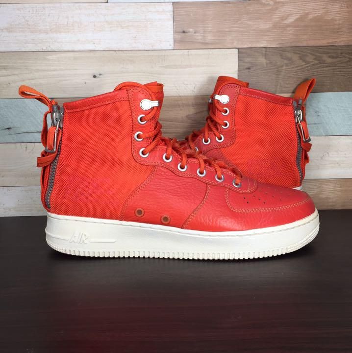 NIKE SF AIR FORCE 1 MID TEAM ORANGE 28cm