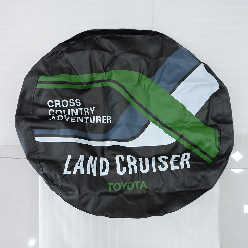 新品高品質 ランドクルーザー landcruiser TOYOTA 背面タイヤ スペアタイヤカバー 265/70R16 265/65R17 直径75㎝～79㎝タイヤ汎用_実写