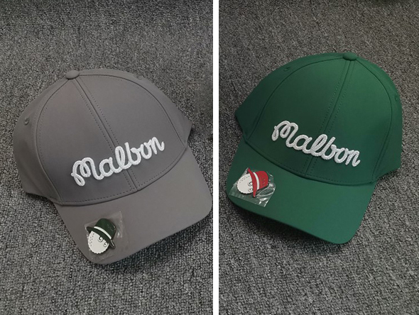 Malbon キャップ 選べる2色 マーカー付き ゴルフキャップ フリーサイズ ユニセックス 帽子 新品送料無料_色をメッセージでご連絡ください。