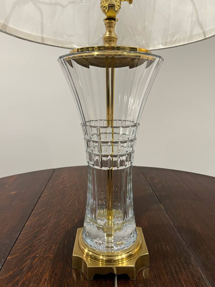 [14] неиспользуемый товар DEADSTOCK USA латунь × стекло стол лампа затенитель от солнца Vintage vintage Mid-century E26 60W