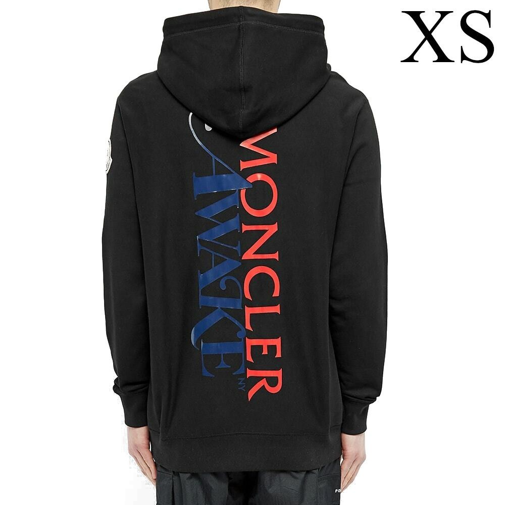 XS　MONCLER 1952 AWAKE NY パーカー　黒　モンクレール　ジーニアス アウェイク hoodie フーディー