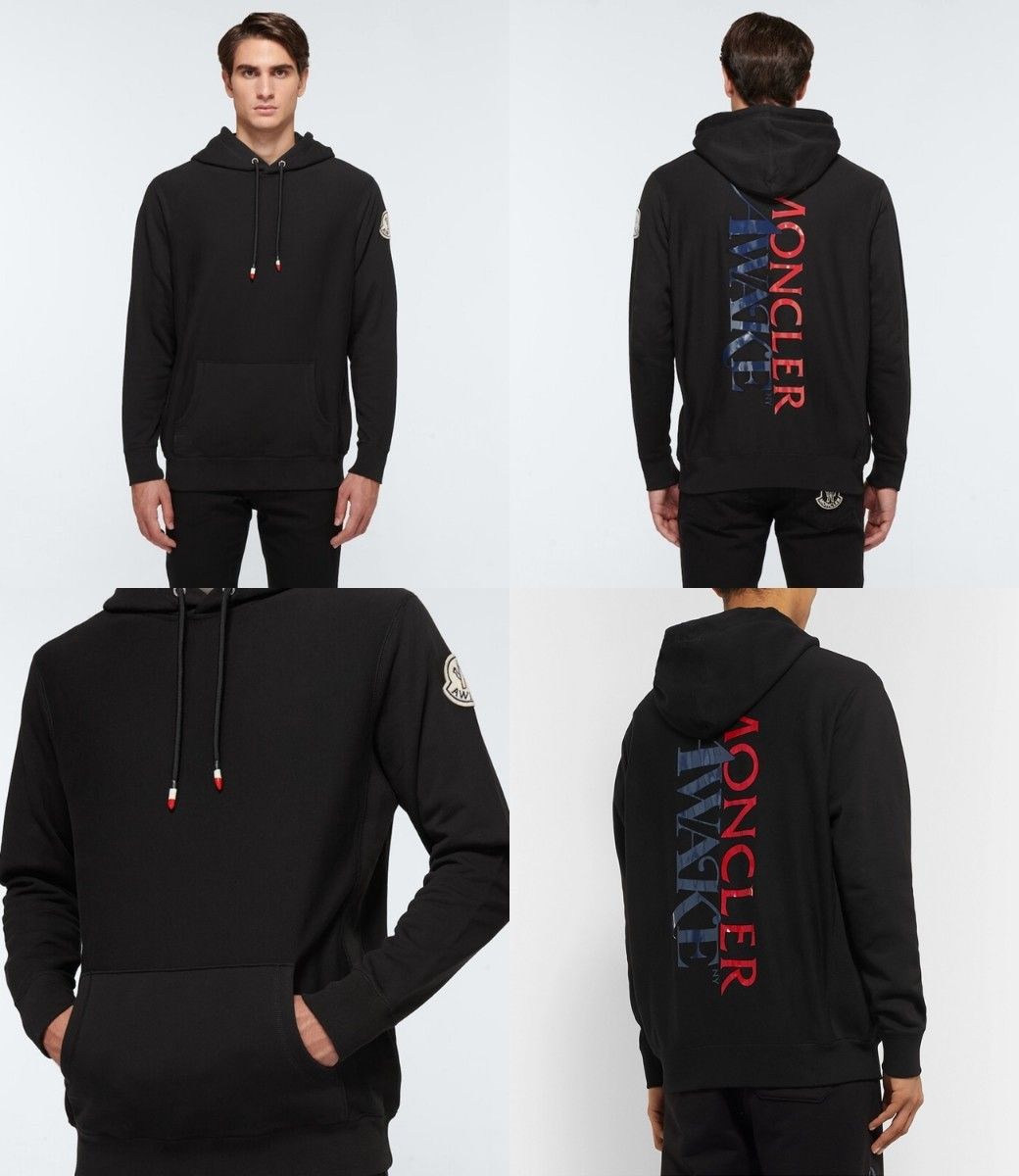 M　MONCLER 1952 AWAKE NY パーカー　黒　モンクレール　ジーニアス アウェイク hoodie フーディー