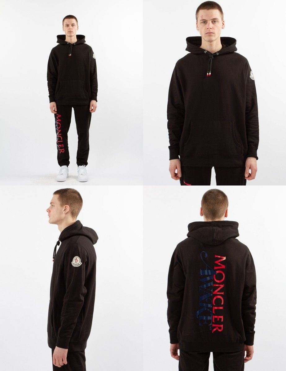 M　MONCLER 1952 AWAKE NY パーカー　黒　モンクレール　ジーニアス アウェイク hoodie フーディー