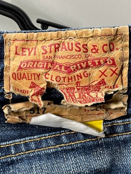 Levis 517 リーバイス　ジーンズ　紙パッチ　ブーツカット　W32 L33　古着　ヴィンテージ_画像4