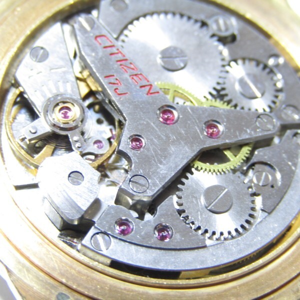 手巻き腕時計 シチズンアラーム4H 17石 パラショック ジャンクの画像3