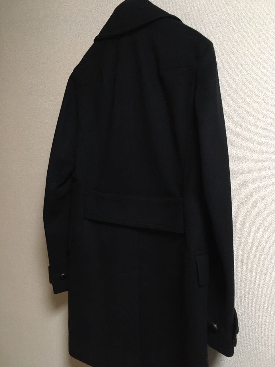 ディオールオム 15AW カシミア混 ダブル コート 44サイズ Pコート ブラック ウール dior homme クリスヴァンアッシュ_画像5