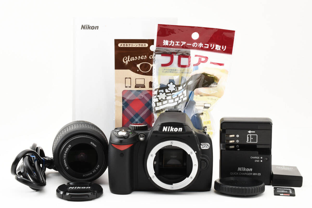 6990円 【極美品】Nikon ニコン D60 レンズキット ☆初心者 6990円 【極美品】Nikon ニコン D60 レンズキット ☆初心者