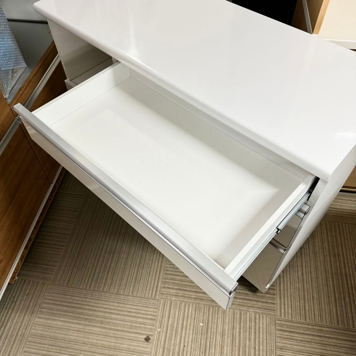 高級 古賀家具 120cm幅キッチンカウンター 食器棚 収納家具 艶 高級 古賀家具 120cm幅キッチンカウンター 食器棚 収納家具 艶
