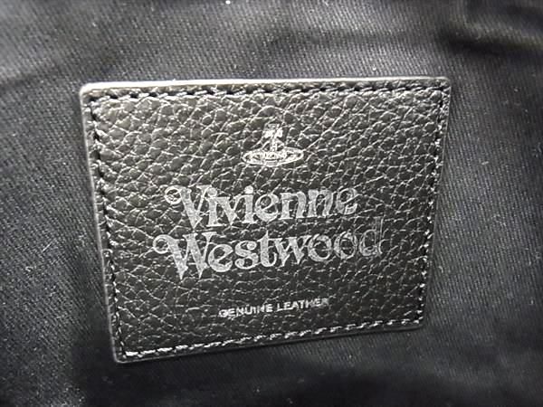 ■新品■未使用■ Vivienne Westwood ヴィヴィアンウエストウッド オーブ レザー ウエストポーチ ボディバッグ ブラック系 AV7169_画像8