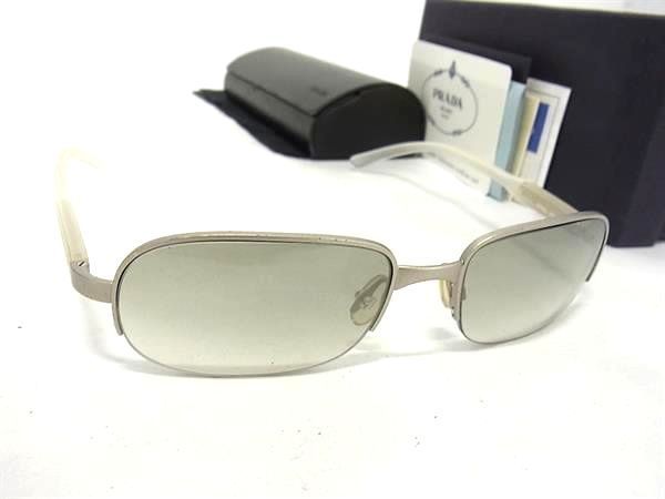 1円 ■美品■ PRADA プラダ SPR60C サングラス メガネ 眼鏡 メンズ レディース クリア AX4710_画像1