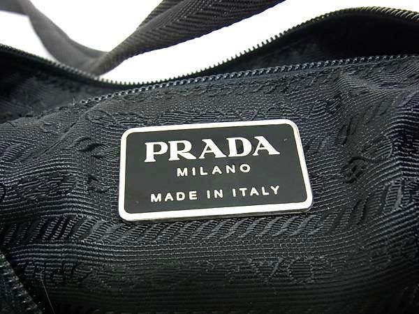 1円 PRADA プラダ テスートナイロン ショルダーバッグ 肩掛けかばん レディース メンズ ブラック系 AX3051_画像6