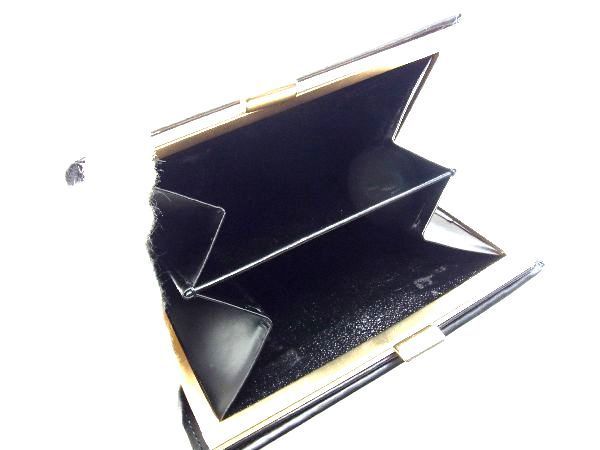 BURBERRY バーバリー レザー 二つ折り 財布 ウォレット レディース メンズ ブラック系×ブラウン系 DE1495_画像3