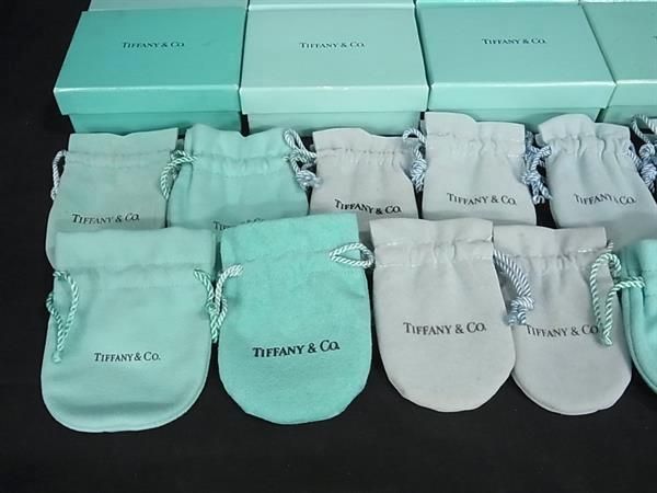 1円■極美品〜■ TIFFANY＆Co ティファニー ボックス 箱 保存袋 アクセサリーケース 小物入れ 15点セット まとめ売り DA6549_画像4