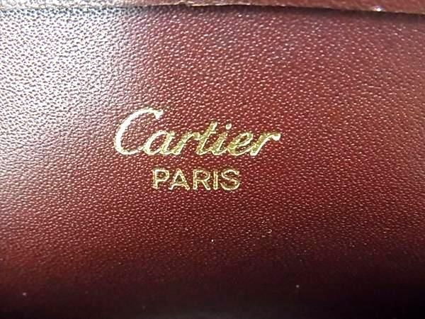 1円 ■美品■ Cartier カルティエ マストライン レザー シガレットケース 煙草ケース メンズ レディース ボルドー系 AW1162_画像4