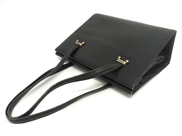 1円 GIVENCHY ジバンシィ レザー ハンドバッグ トートバッグ ショルダーバッグ 肩掛けかばん レディース ブラック系 BH1687_画像3