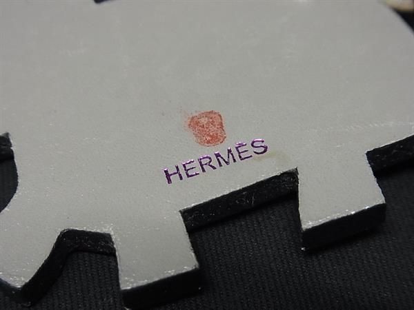 1円 ■美品■ HERMES エルメス アニマルチャーム レザー エレファント ゾウ 象 キーホルダー バッグチャーム パープル系 AS9670_画像3