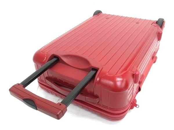 1円 ■美品■ RIMOWA リモワ サルサ ポリカーボネート ダイヤルロック式 2輪 キャリーケース スーツケース 旅行かばん レッド系 AZ0860_画像6