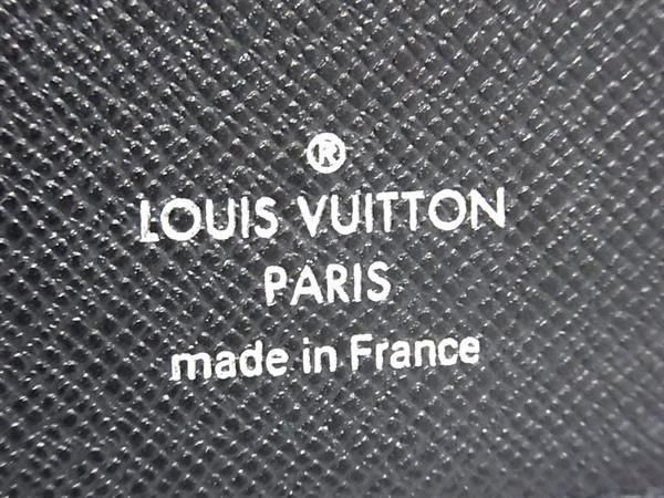 1円 ■美品■ LOUIS VUITTON ルイヴィトン M63102 タイガ ポルトフォイユ ブラザ 二つ折り 長財布 ウォレット ネイビー系 EA2071_画像6