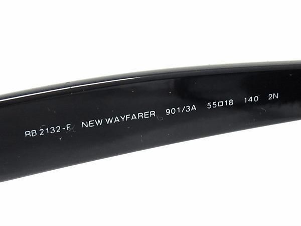 # как новый # Ray-Ban RayBan RB2132 новый Wayfarer солнцезащитные очки очки очки мужской оттенок черного AV6582