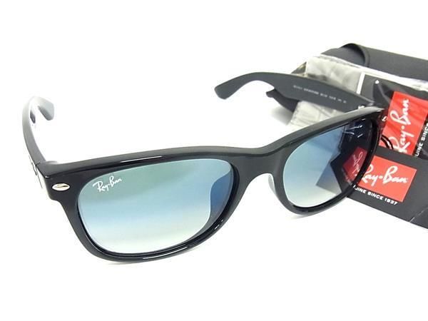 # как новый # Ray-Ban RayBan RB2132 новый Wayfarer солнцезащитные очки очки очки мужской оттенок черного AV6582