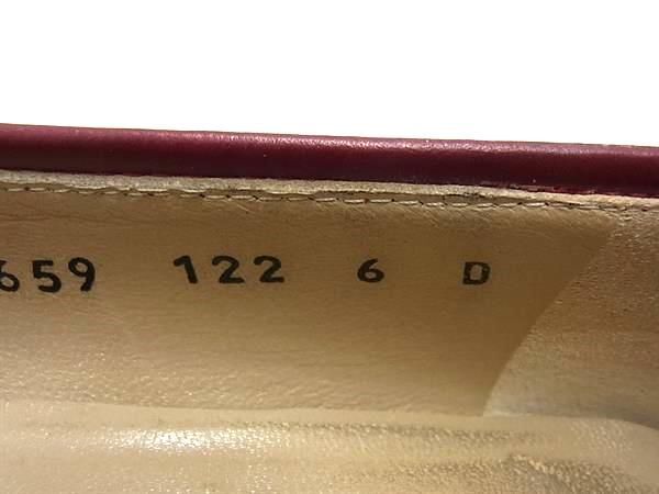 1円 Salvatore Ferragamo フェラガモ ダブルガンチーニ レザー ヒール パンプス 表記サイズ6(約23.5cm) 靴 シューズ レッド系 BF5719_画像6