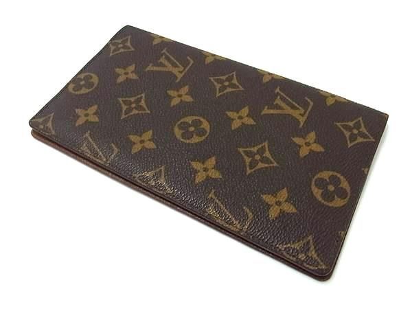 1円 ■美品■ LOUIS VUITTON ルイヴィトン モノグラム 二つ折り 長財布 ウォレット レディース ブラウン系 FA2667_画像2