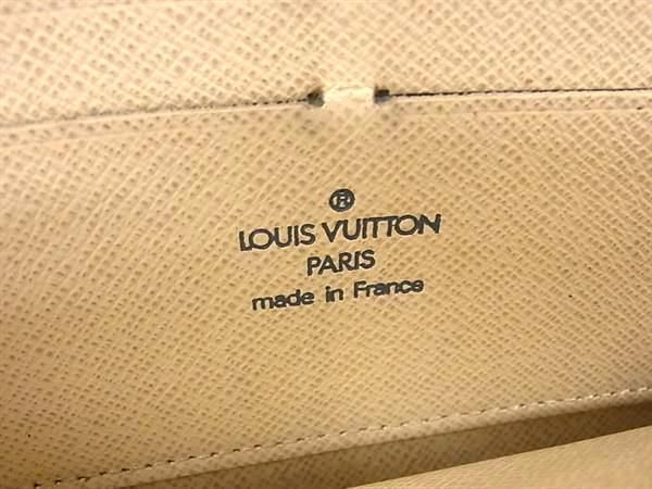 1円 LOUIS VUITTON ルイヴィトンN60019 ダミエアズール ジッピーウォレット ラウンドファスナー 長財布 ウォレット アイボリー系 FA2651_画像5