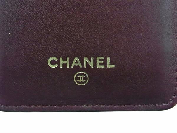 1円 CHANEL シャネル ココマーク キャビアスキン iPhone4 4S対応 アイフォンケース スマホケース カードケース ブラック系 FA2127_画像4