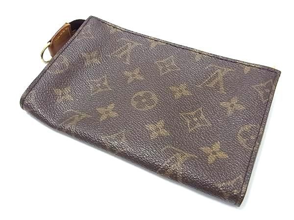 1円 ■美品■ LOUIS VUITTON ルイヴィトン モノグラム バケット用ポーチ マルチケース 小物入れ レディース メンズ ブラウン系 FA3244_画像2