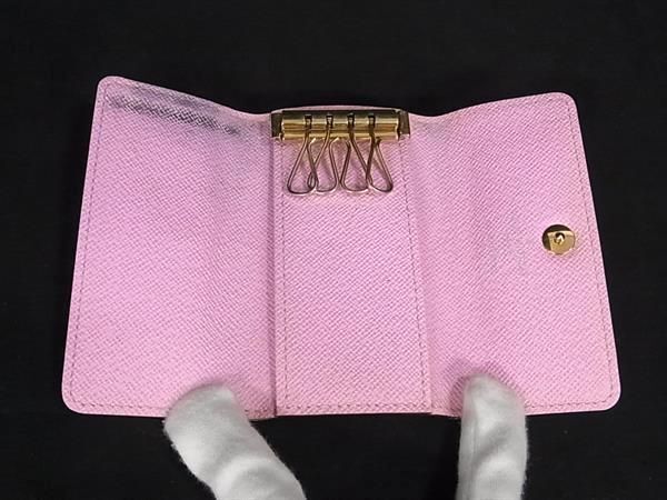 1円 LOUIS VUITTON ルイヴィトン M93731 モノグラムマルチカラー ミュルティクレ4 4連 キーケース 鍵入れ アイボリー系 AY1220_画像3