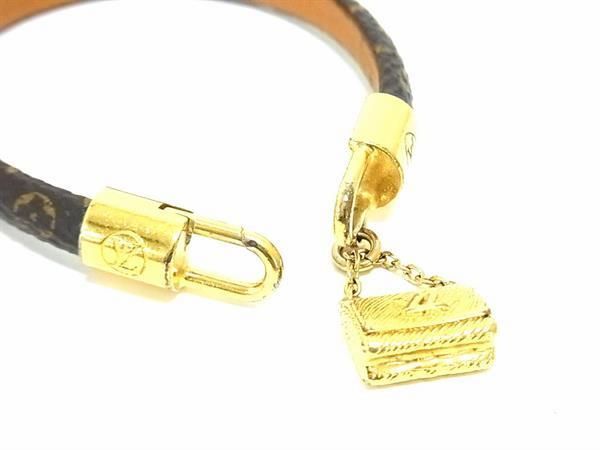 1円 ■美品■ LOUIS VUITTON ルイヴィトン M6406F モノグラム ブラスレ ツイストロック ブレスレット アクセサリー ゴールド系 FA3014_画像4